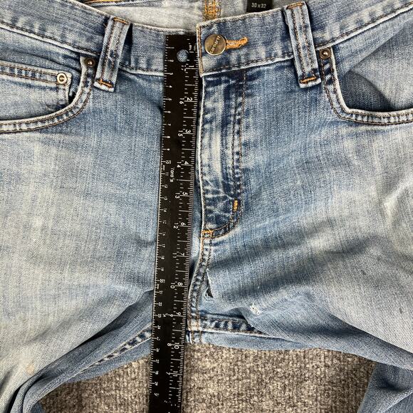 Carhartt Jeans Mens Size 30x32 Blue Relaxed Fit Workwear Distressed Straight - Picture 4 of 11